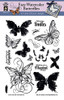 Hot Off The Press HOTP Clear Stamps - Easy Watercolor Butterflies - Silicone Stamps HOTP1239