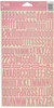 Alphabeans Large Cardstock Stickers 7'X12'-Grapefruit Pink