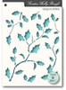 Memory Box Garden Holly Bough Designer Stencil 88611