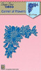 Nellie's Shape Dies Blue- Corner of Flowers - Cutting Die SDB035