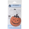 Art Impressions 4676 Spinners Cling Rubber Stamp, Pumpkin - 7 x 4 in.