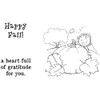 Unity Stamp Company- Phyllis Harris Unmounted Rubber Stamp Set-Happy Fall Baby (PH1012A)