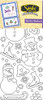 Starform Snowman 2955 Double Stick Peel Stickers Outline