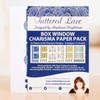 Tattered Lace Box Window Paper Pack -- Preprinted Papers Match Box WIndow Dies Sold Separately