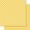Ruby Rock-It Bella Hearts & Stripes Foiled Cardstock 12'X12'-Gold