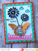 Poppystamps Embossed Heart Butterfly  Die 1989