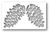 Poppystamps Double Pine Cone Collage (aperture) die