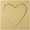 Kaisercraft SB2168 Beyond The Page MDF Heart Silhouette Wall Art Frame, 12 by 12-Inch