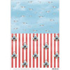 Amy Design Maritime Seagulls Background Paper - 3-Sheet Pack - A4