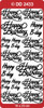 DD2433 Gold Happy Birthday Peel Stickers in 3 sizes One 9x4 Sheet