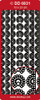 DD6931 Ribbon Lace Borders GOLD Peel-Off Outline Metallic Style Sticker