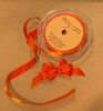 1/2 Inch Woven Iridescent Ribbon Bittersweet Orange