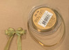1/2 Inch Woven Iridescent Ribbon Olive with Antique Gold