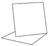 Craft Style Products- 6"x6" Easel Card Blanks & Envelopes- white 5 pack