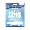 Hunkydory Moonstone Cutting Dies- Love Always Sentiments MSTONE244