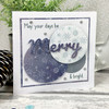 Hunkydory Moonstone Die/Stamp Combo- Festive Words - Merry MSTONE219