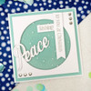 Hunkydory Moonstone Stamp/Die Combo- Festive Words - Peace MSTONE220