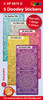 PASTEL Hobby Dots Big & Small Holographic Sky Blue, Gold, Pink, Silver, Purple Stickers Set Peel