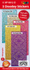 PASTEL Corners Yvonne Holographic Sky Blue, Gold, Pink, Silver, Purple Stickers Set Peel