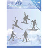 Jeanines Art Wintersports - Mountain Border - Winter Sporting Metal Die JAD10030