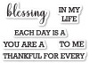 Memory Box Clear Stamp Set CL5214 Each Day is a Blessing