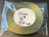 Organza Ribbon 1/2" OLIVE 50-yards