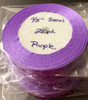25 yd Satin Ribbon 2/5" PURPLE Approx. 25-yards