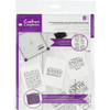 Crafter's Companion CC-CA-ST-SNAK Clear Stamps- Snowflakes are Kisses