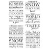Crafter's Companion CC-CA-ST-SNAK Clear Stamps- Snowflakes are Kisses