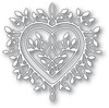 Memory Box 100% Steel Champagne Heart Cutting Die- 94389