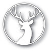 Memory Box 100% Steel Fancy Deer Circle Cutting Die- 94091