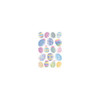 Sticko- Vellum & Glitter Multicolor Easter Eggs Stickers