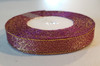 25 yd Metallic Glitter Ribbon 5/8"- Plum