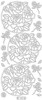 Starform CIRCLE OF ROSES GOLD N1282 Peel Off Stickers OUTLINE