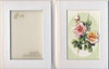 Framed Silk Window Greeting Card WHITE NOTE