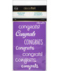 I-craft- Therm O Web Deco Foil Congrats Stencil