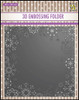 Nellie's Choice 3D Embossing Folder - Snowflake Frame