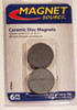 Magnet Source- Ceramic Disc Magnets 1in Dia.- 6 magnets