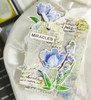 Dress My Craft Transfer Me- Blue Tulips Flowers