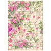 Stamperia A4 Decoupage Rice Paper - Blue Dream- Bougainvillea