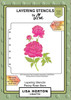 Lisa Horton Crafts- Layering Stencils- Peony Rose Stem