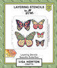 Lisa Horton Crafts- Layering Stencils- Beautiful Butterflies