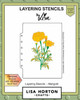 Lisa Horton Crafts- Layering Stencils- Marigold