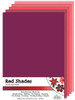 Quilled Creations 8.5x5.5 in Quilling Coordinating Sheets- 20 Red Shades