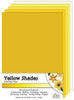 Quilled Creations 8.5x5.5 in Quilling Coordinating Sheets- 20 Yellow Shades