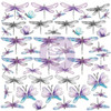 Aquarelle Dreams - Acetate Dragonflies Ephemera - 48pc
