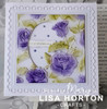 Lisa Horton Crafts- 3D Embossing Folder & 1 outline Die by Lisa- 6"x6"- Shower of Roses