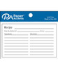 Paper Accents- 4x6 white Recipe Card- 25pc