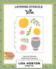 Lisa Horton Crafts- Layering Stencils- Floribunda Elements