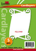 5 White Lomiac Cardlayers Die-Cut A6 LL2103 Card Making